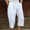 Pants Large Size Summer Men's Cotton Tall Big Sizes Wide Leg Linen Pant Oversized Jogger Trousers Male Plus Size Loose Pants Men
