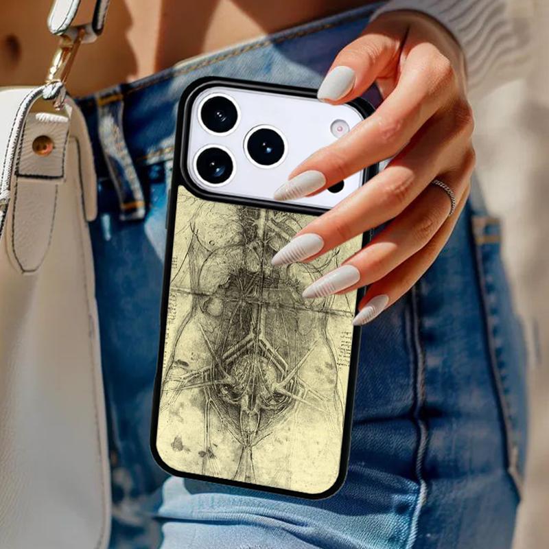 Medical Human Anatomy Phone Case For iPhone 17 Air 14 15 13 12 Max Cover For Apple 16e 11 Pro Max Plus Coque
