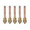 5PCS Brass Refrigeration Filling Valve Kit for Air Conditioning and HVAC System Pressure Testing and Leak Detection