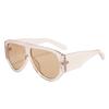 Large Frame Women's Pilot Sunglasses, New Decorative European and American Sunglasses, Advanced Sunglasses, Concave Shape