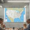 English Map USA Map Road Map,for Classroom,Student Room&Home Decor,Wall Decor,Travel Supplies