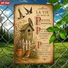 Metal Decorative Sign La Vie Est Faite De Petits Bonheurs