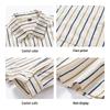 JEANSWEST Men's Casual Striped Long-Sleeve Shirt Jacket