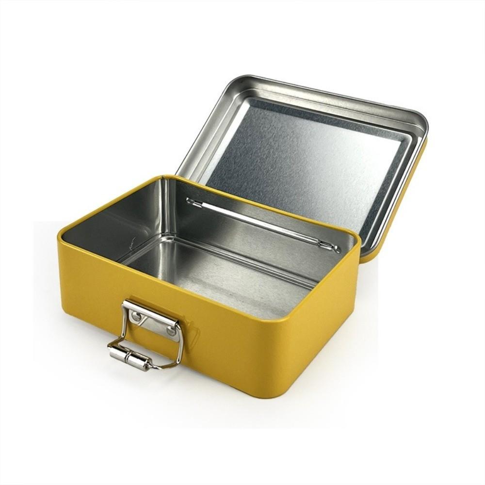 Solid Color Buckle Iron Box Metal Fishhook Organizer Case  Fishing Accessories