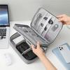 Triple-Layer Shockproof Portable Organizer for Cables, Earphones, Power Banks & Hard Drives