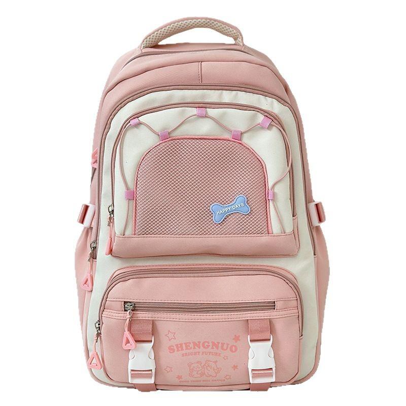 New Style Student Schoolbags Elementary School Girls High Looking Junior High School Backpacks