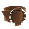 Kvinnemote sirkulær ring sjarmarmbånd bred fløyel flerfarget armbånd stor sirkel mansjett vintage klubbsmykker flanell justerbar armring