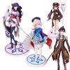 Genshin Impact Raiden Shogun Paimon Klee PVC Anime Figurine Set Collectible Toy For Fans Desk Home Decor Birthday Holidays Gift