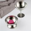 Dessert Bowl Practical Ice Cream Cups Simple Food Container Stainless Steel Material Suitable for Ice Cream Treats