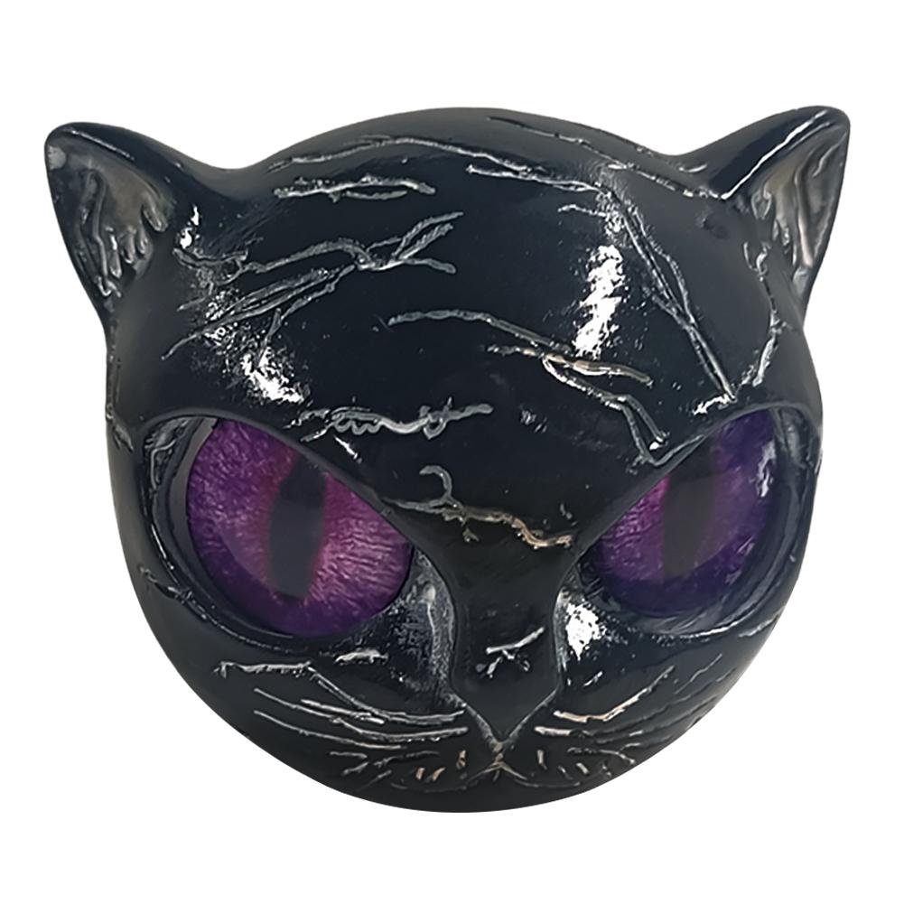 Katt Stein Skulptur Dekorativ Kunst Statue Katt Stein Statue for Halloween Soverom Bokhylle Dekorasjon