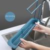 Suport telescopic pentru chiuvetă, 1 bucată, coș de scurgere pentru depozitare, scurgere de vase acasă, spălat chiuvetă, suport pentru uscare, accesorii pentru bucătărie