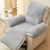 Protector de Reposabrazos Grueso de Lana de Cordero Funda para Sillón Reclinable Protector de Muebles Cómodo para Uso Invernal