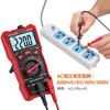 Proster Digitalmultimeter, 6000 Zählungen, AC/DC-Strom, AC/DC-Spannung, NCV, Echter Effektivwert, Widerstand, Diode, Durchgangsprüfung, Kapazität, Frequenz, Temperatur