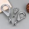 Heavy Duty Stainless Steel 304 Spring Snap Hook Rigid Loaded Fixed Eye Clip Carabiner Universal Marine Boats Clip Dock Hardware