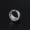 Punk Style Billiard Number Black 8 Opening Adjustable Rings Metal Alloy Rings Fashion Hip Hop Rock Jewelry For Women And Men