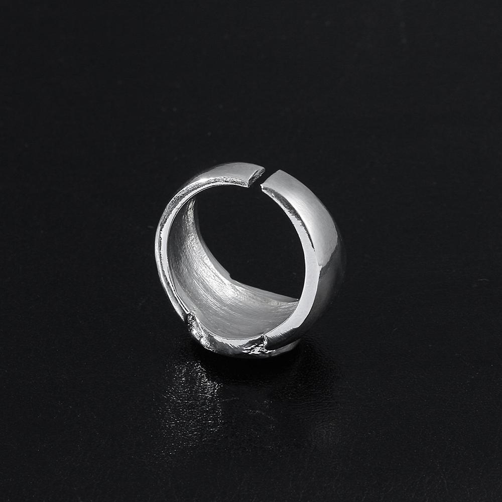 Punk Style Billiard Number Black 8 Opening Adjustable Rings Metal Alloy Rings Fashion Hip Hop Rock Jewelry For Women And Men