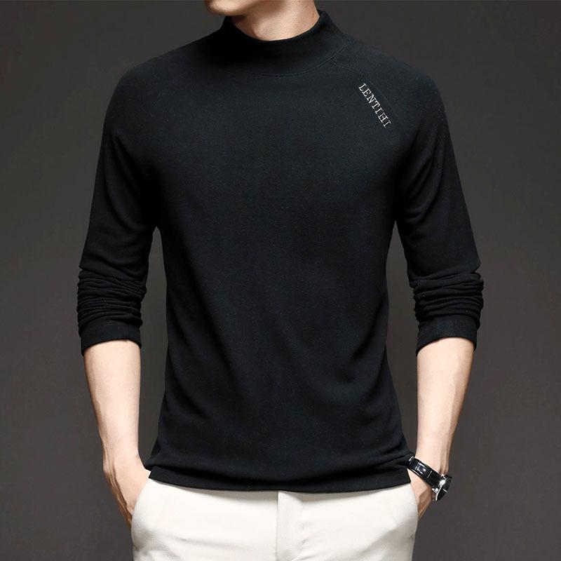 

Нижняя рубашка с полуводолазкой, двухсторонняя утолщенная футболка с длинным рукавом, внутренняя одежда с флисовой подкладкой, зимняя мужская базовая одежда XXXXL