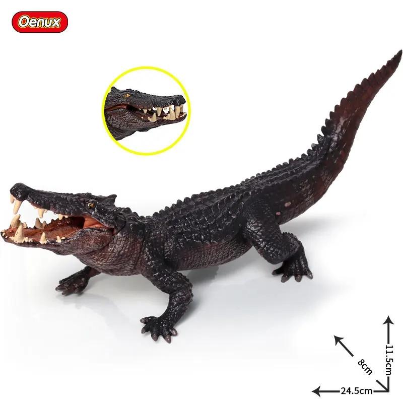 Oenux Prehistoryczny Biegun Południowy Koolasuchus Model Krokodyla Figurki Akcji Dzikie Zwierzęta Morskie PVC Kolekcja Edukacyjna Zabawka dla Dzieci