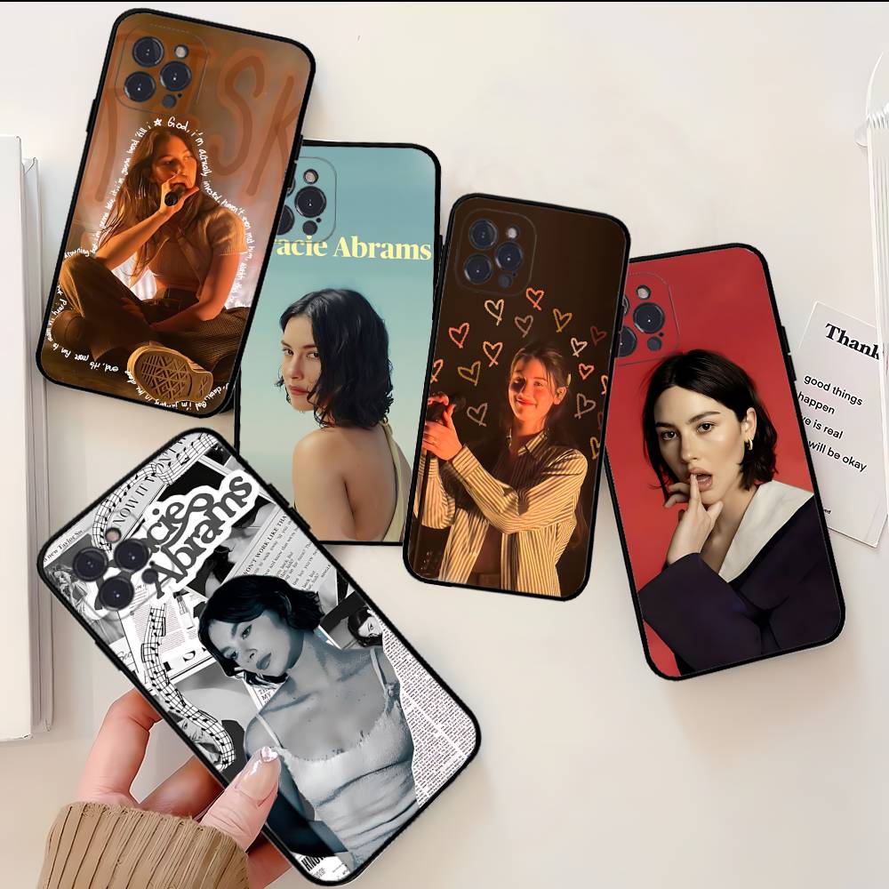 Popular G-gracie Singer A-abrams Black Soft Phone Case For IPhone 16 15 14 13 11 12 17 Pro Max Mini Plus