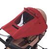 Baby Stroller Awning Universal Sunscreen Canopy Pushchairs Sun Shade UV Protection Rainproof Accessories Wine Red