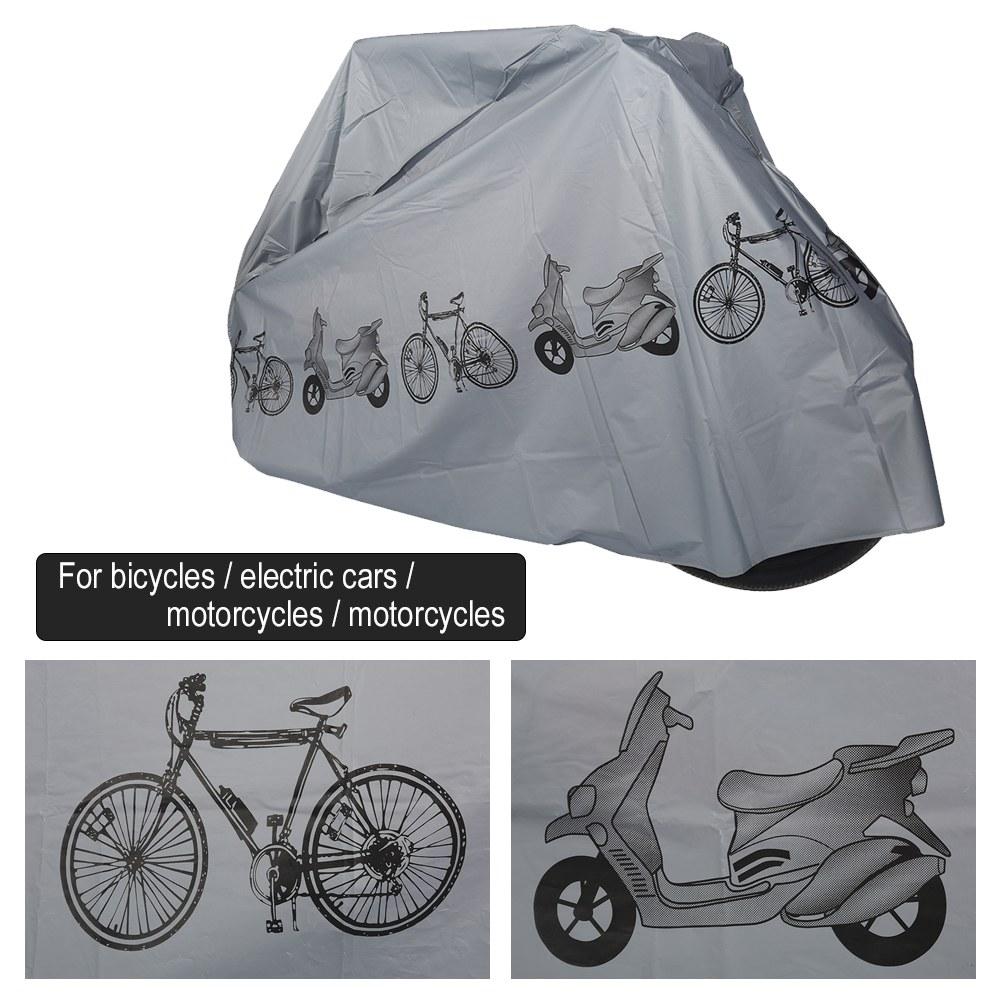 Cover, Waterproof Dustproof Anti UV Motorcycle Cover with Polyester Material, for Mountain Bikes Electric Bikes Outdoor