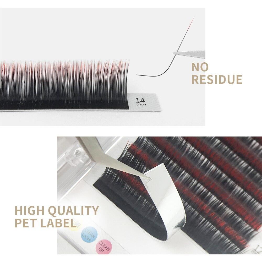 GAHAMACA Wimpernverlängerung mit Farbverlauf, Wimpernverlängerung, Ombre-Wimpern, 0,07 mm, C/D/LCurl 8–14 mm