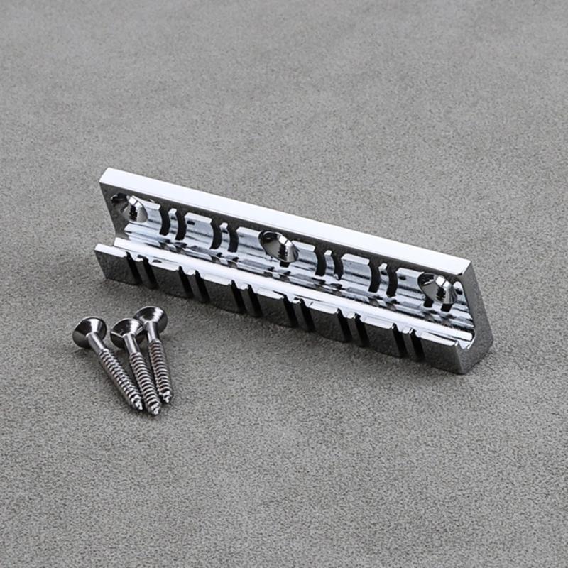 12 Strings Metal Guitar Bridge Replacement Fixed Harp Bridge Electric Guitar Accessories Durable and Practical