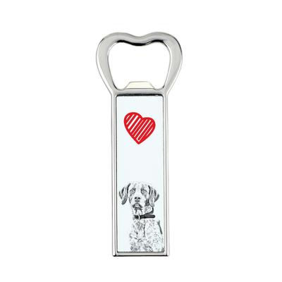 English Pointer II – Bottle Opener with a Dog, Personalized Fridge Opener |