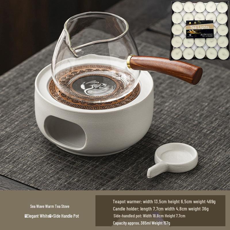 Tea Brewing Candle Warmer & Aroma Diffuser: A Compact Stove for Heating and Roasting Tea Cups