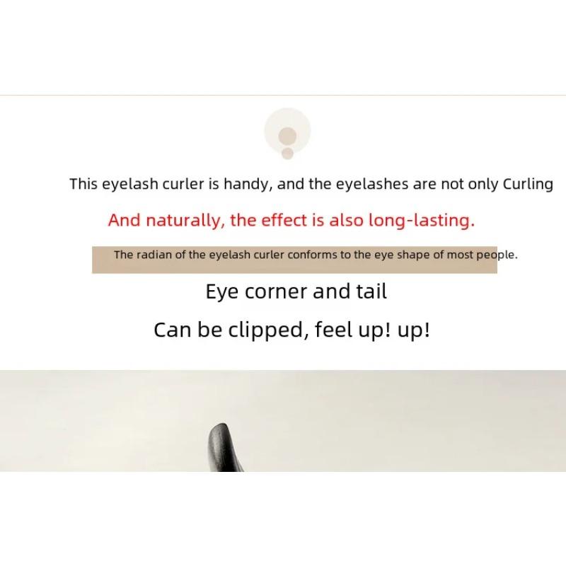 Portable Mini Eyelash Curler Stainless Steel Long-lasting Curling Tool For Beginners Eyelash Grooming Tool On-the-go Makeup