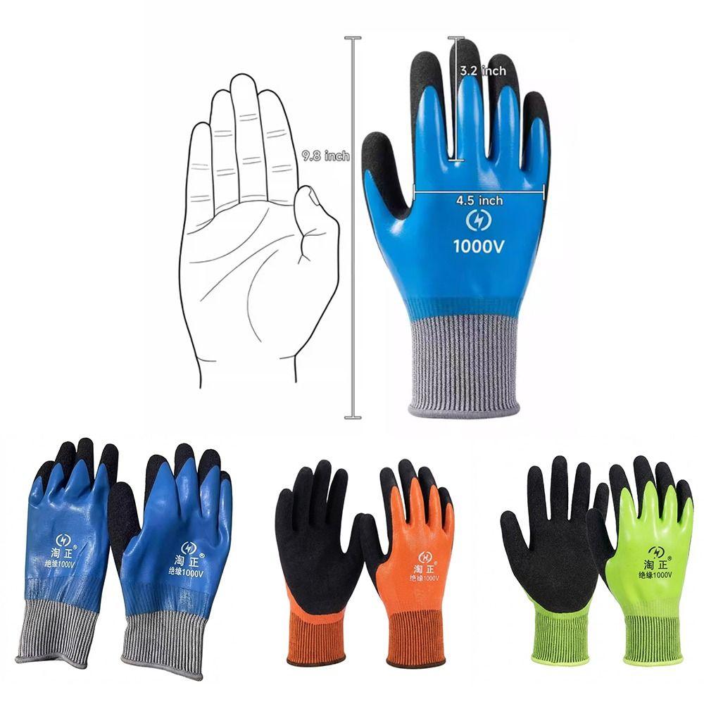 Withstanding Voltage 1000 V Electrician Insulating Gloves Safety Protective Gloves Protection Work