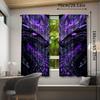 Purple Dragon Patterned Printed Curtains Pole Bag Home Decoration Room Curtain Made Of Polyester Washable