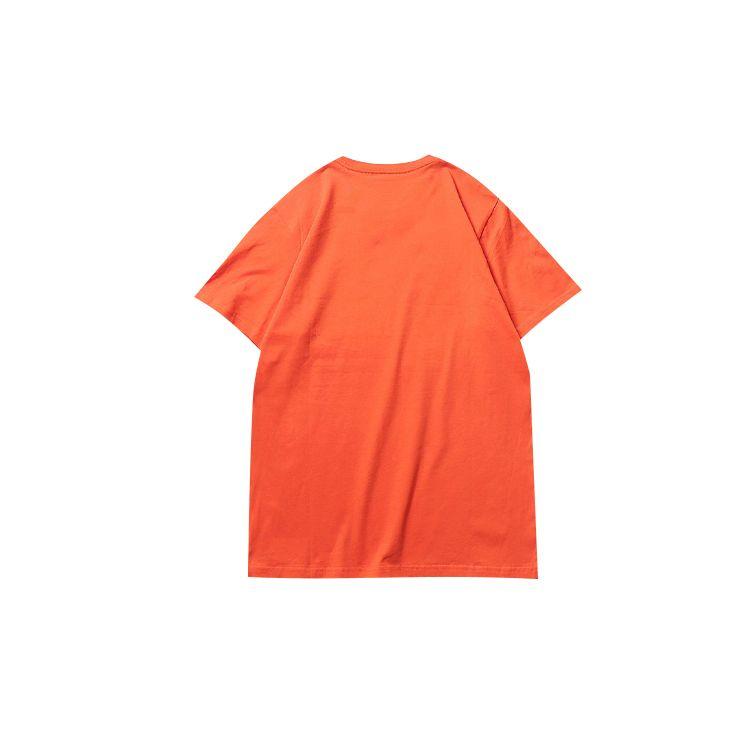 Vans Classic Logo Print Short Sleeve T-Shirt Unisex Tops Orange VN0A4MM6TDY