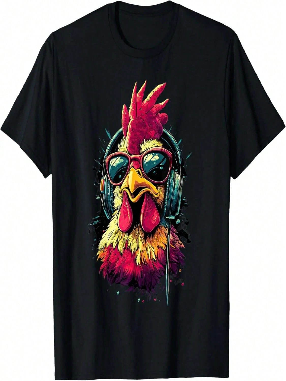 Funny Chicken Cool Graffiti Urban Art Street T-Shirt S разноцветный