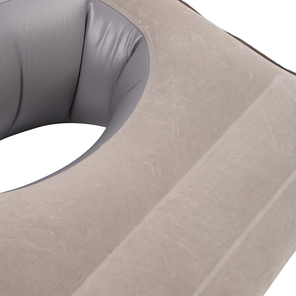 Aufblasbares Beinhochlagerungskissen PVC Beflockung Ergonomischer Aufblasbarer Beinauflagekeil zum Lesen, Spielen, Schlafen auf dem Bauch