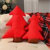 Christmas Tree Plush Pillow With Plant Flower Pattern For Home Decor And Sofa Cushion