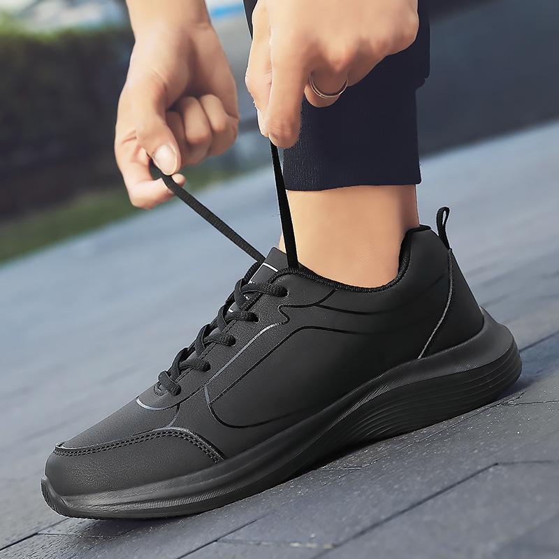 

Широкая стопа большой размер сетчатая обувь черная сетчатая обувь легкая мягкая подошва беговая повседневная спортивная обувь 39