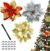 Christmas Three-Tier Christmas Flower Artificial Flower Gold Powder Flower Christmas Tree Holiday Gift Wreath Decoration