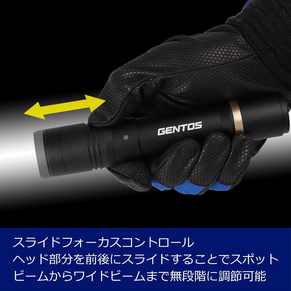 GENTOS Flashlight LED Light Rechargeable Rechargeable Powerful 600 Lumens Rexceed Handy Light Flashlight (Dedicated Battery) RX-286R