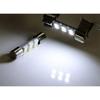 4pc White 6-SMD 29mm 6641 LED Bulbs For Car Sun Visor Flips Vanity Mirror Lights