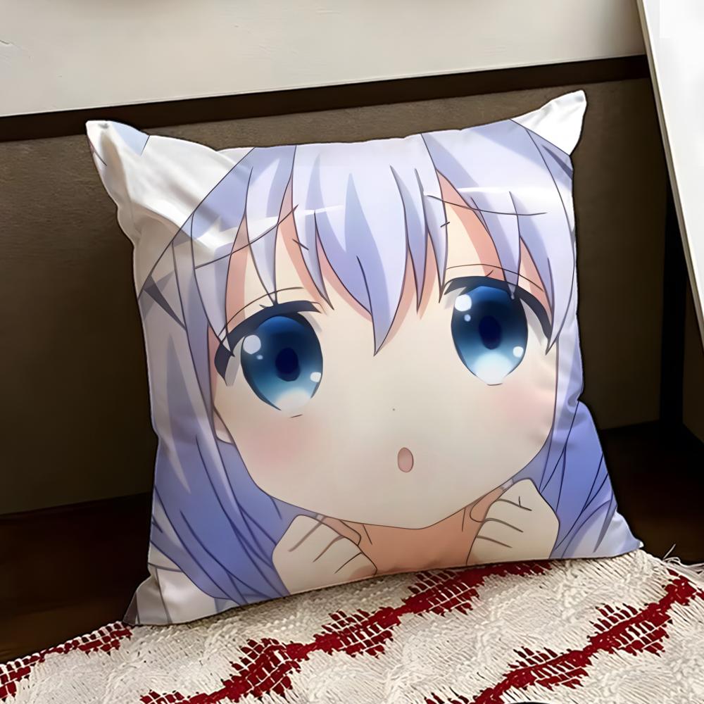 Cute Is the Order a Rabbit Cushion Cover Reversible Soft Durable Pillow Cover Home Car MultiScene Use for Daily Comfort