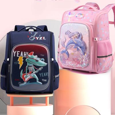 Cartoon wasserdichte Kinderschultasche Mädchen Jungen Kinderrucksack Grundschülerrucksack Schultasche mit großer Kapazität