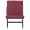 Lounge Chair Burgundy Red 52 X 75 X 76 Cm Fabric