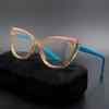 Herren- und Damen-Fotocromische Myopie-Brillen Mode Cat Eye Komfort Großes Gestell Minus Dioptrien Brillen Dioptrien 0 Bis -4,0