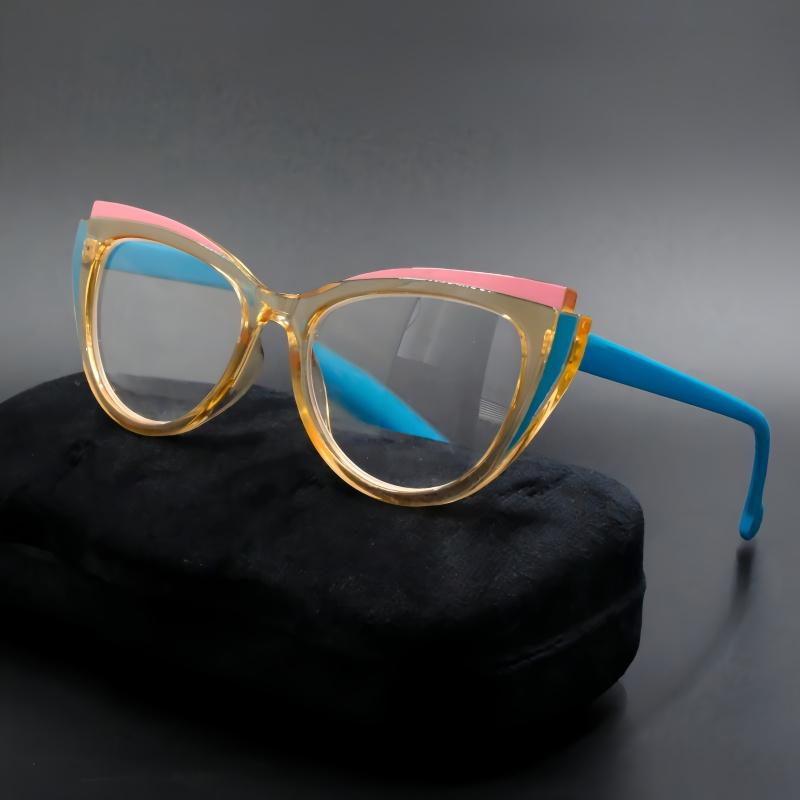 Herren- und Damen-Fotocromische Myopie-Brillen Mode Cat Eye Komfort Großes Gestell Minus Dioptrien Brillen Dioptrien 0 Bis -4,0