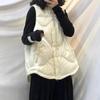 Vest for Women Down Winter Thickened Sweater Sleeveless Tops Vest Oversize Casual Solid Color Vest