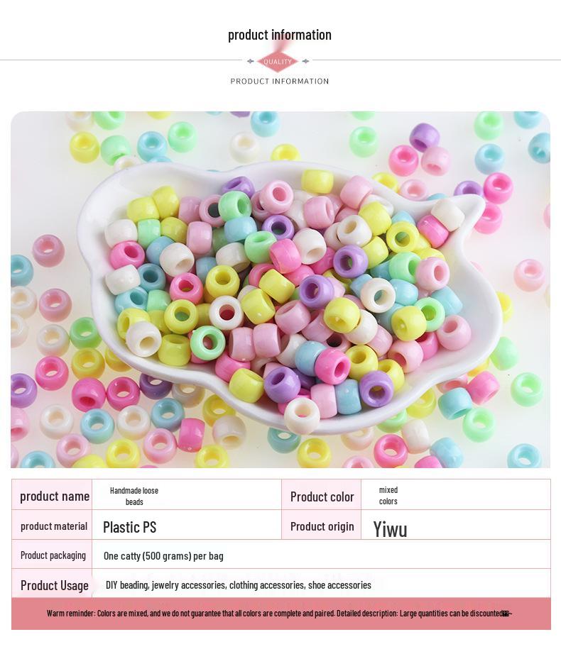 Spring Flower Buttons: Mixed Color Plastic Beads for DIY Jewelry and Clothing Accessories