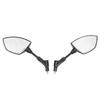 Pair Motorcycle Rear View Mirror 360 Degree Rotation Convex Glass Universal for Scooters ATVs with 8mm Base