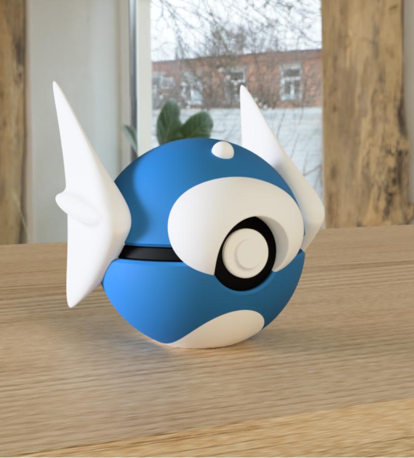 Poké Ball Pokemon Form Sphere Figures Model Statue Desktop Ornament 3d Printed Model Trendy Toy Surprise Gift Collectible