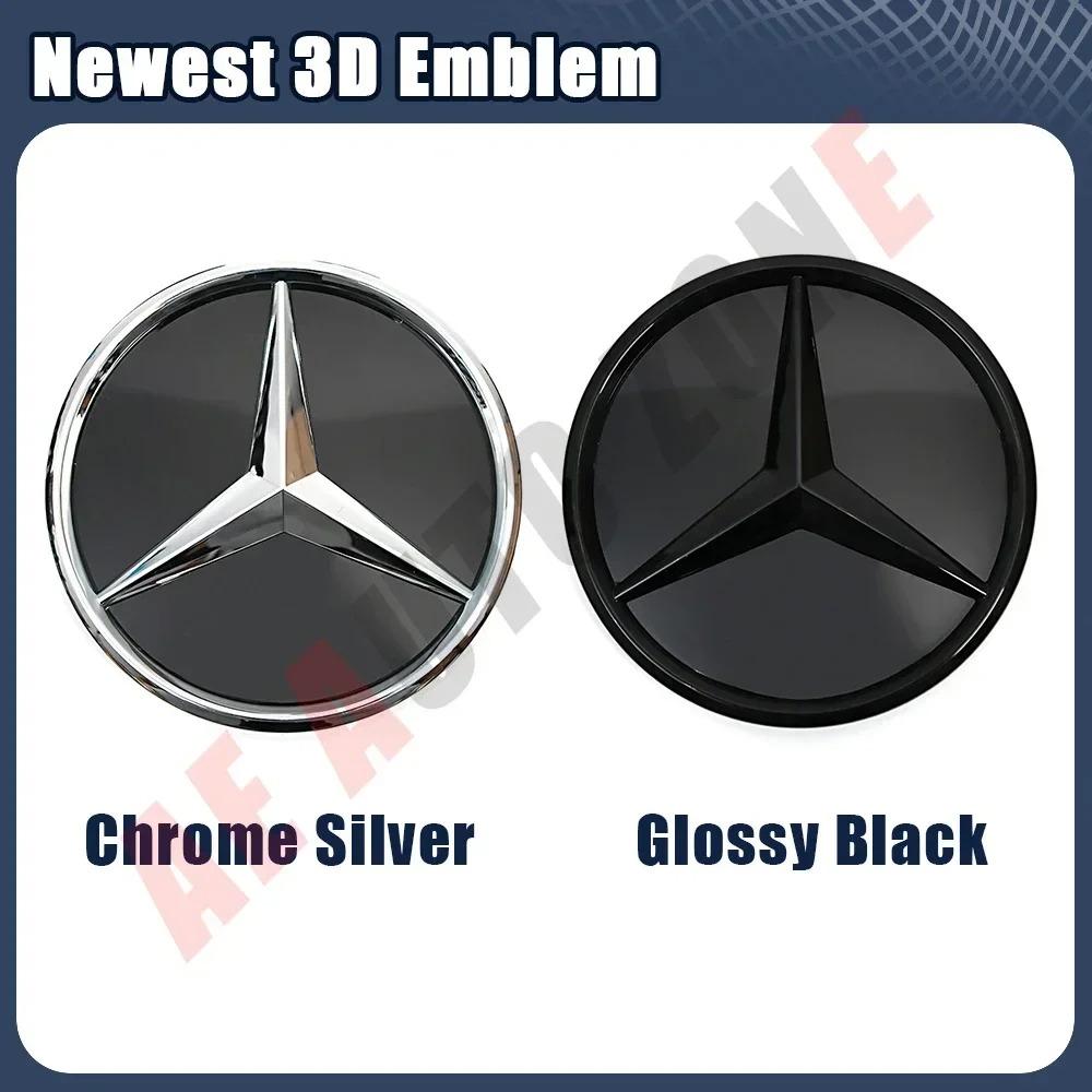 Front Grille Star Emblems Logo For Mercedes Benz B W245 C W204 C300 C250 GLK X204 GLK300 GLK350 PB2